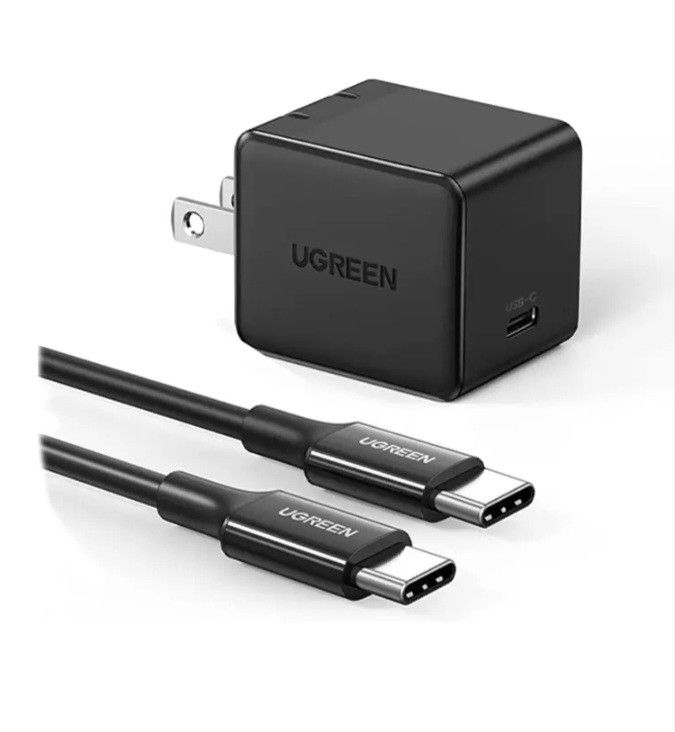 UGreen USB-C 25w PD Fast Charger With 2m USB Cable (Black) (CD250/50576) | DataBlitz