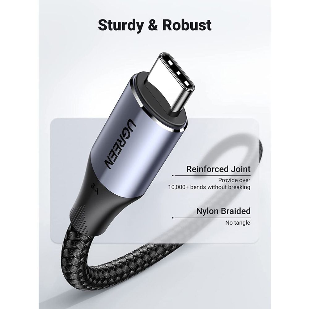 UGreen USB-C 3.1 Gen2 Male To Male 5A Data Cable - 1M (Black) (US355/80150)