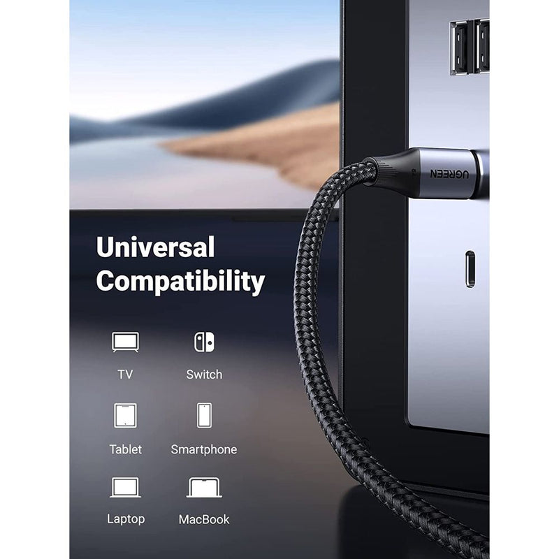 UGreen USB-C 3.1 Gen2 Male To Male 5A Data Cable - 1M (Black) (US355/80150)