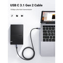 UGreen USB-C 3.1 Gen2 Male To Male 5A Data Cable - 1M (Black) (US355/80150)