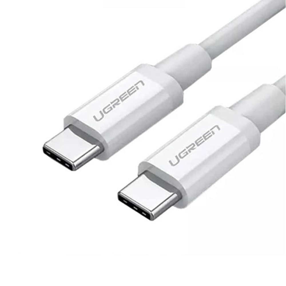 UGreen USB-C 2.0 Male To USB-C 2.0 Male 3A Data Cable - (White)