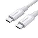UGreen USB-C 2.0 Male To USB-C 2.0 Male 3A Data Cable - (White)