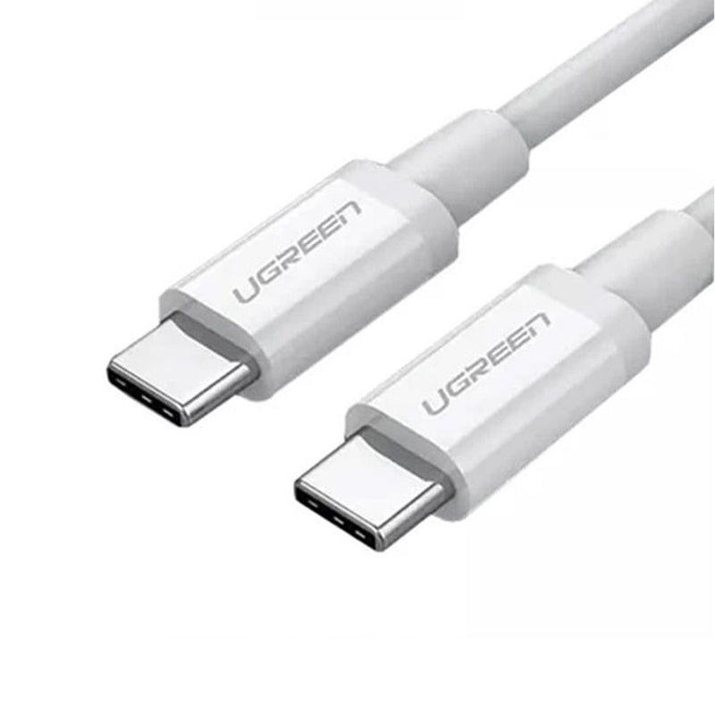 UGreen USB-C 2.0 Male To USB-C 2.0 Male 3A Data Cable - (White)