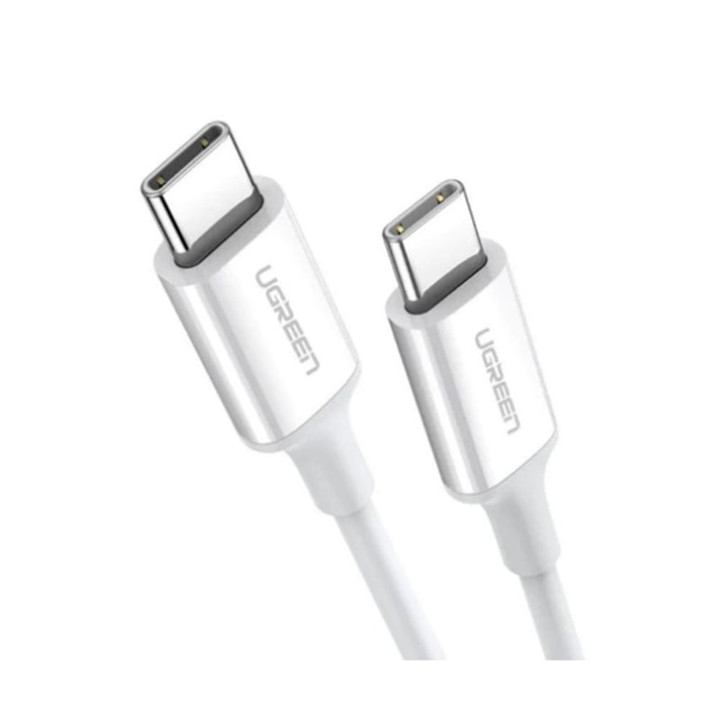 UGreen USB-C 2.0 Male To USB-C 2.0 Male 3A Data Cable - (White)