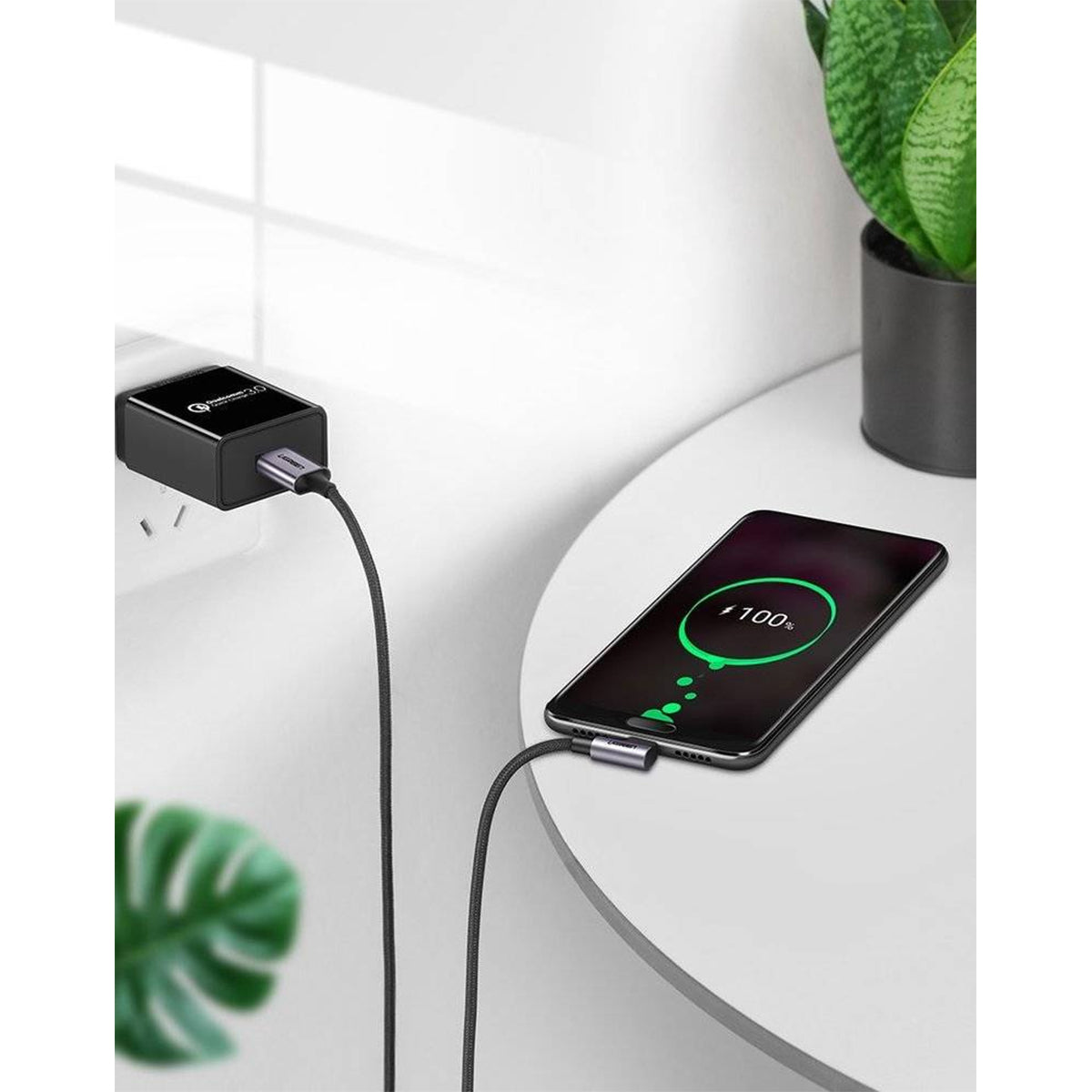 Ugreen Right Angle USB-A to USB-C Data Cable - 2m (Space Gray) (US284/50942)