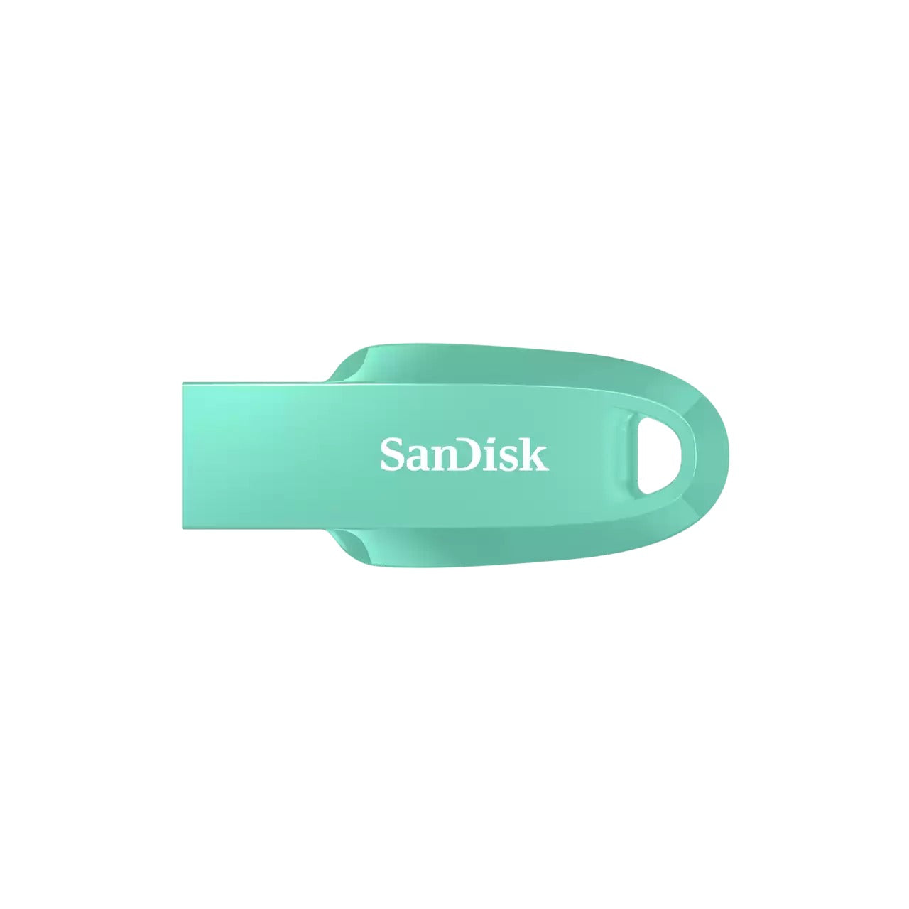 SanDisk Ultra Curve USB 3.2 Gen 1 Flash Drive - 32GB (Mint, Indian Blue, Black)