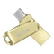 Sandisk Ultra Dual Drive Luxe 256GB Type-C OTG Flash Drive (Gold)