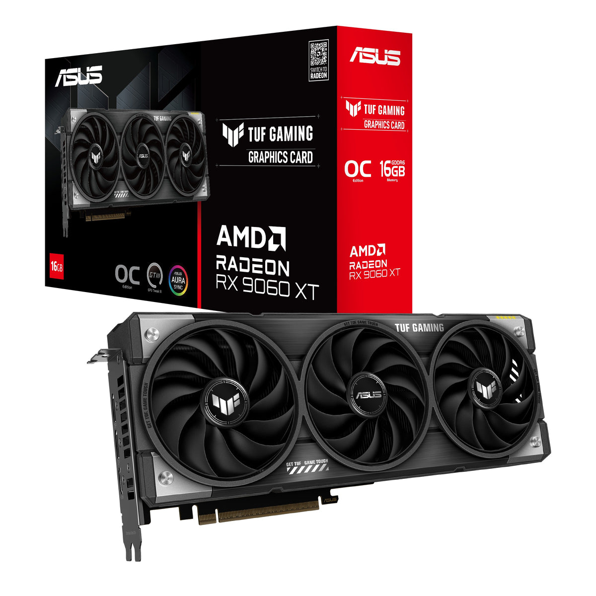 Asus TUF Gaming AMD Radeon RX 9060 XT OC 16GB GDDR6 Graphics Card
