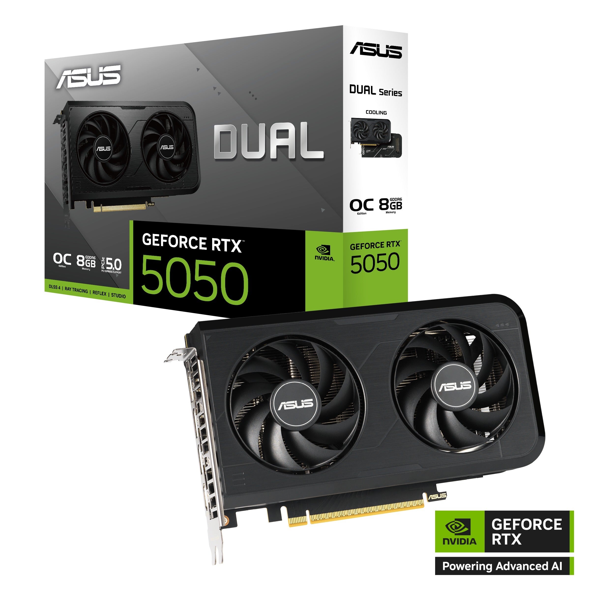Asus Dual GeForce RTX 5050 8GB GDDR6 OC Graphics Card