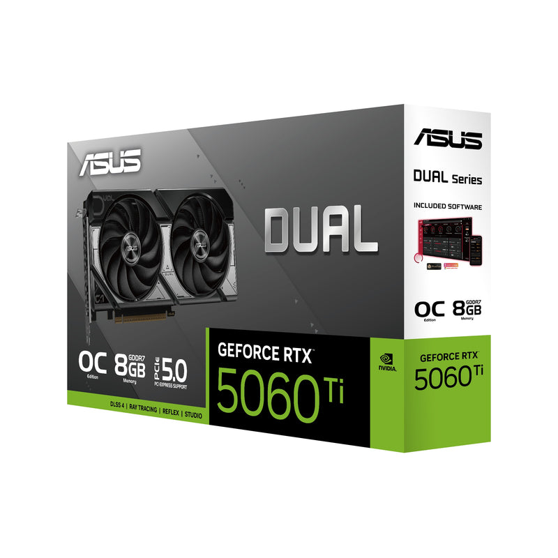 Asus Dual Geforce RTX 5060 Ti 8GB GDDR7 OC Edition Graphics Card