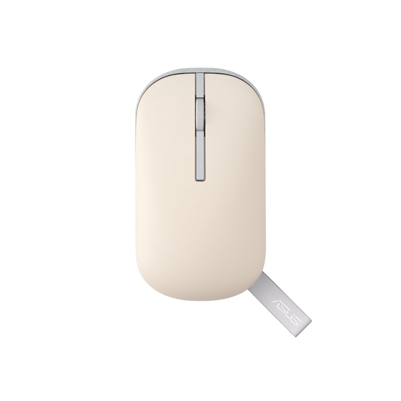 Asus Marshmallow MD100 Portable Wireless Mouse (Oat Milk) + Green Tea Latte Cover