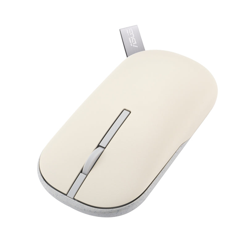Asus Marshmallow MD100 Portable Wireless Mouse (Oat Milk) + Green Tea Latte Cover