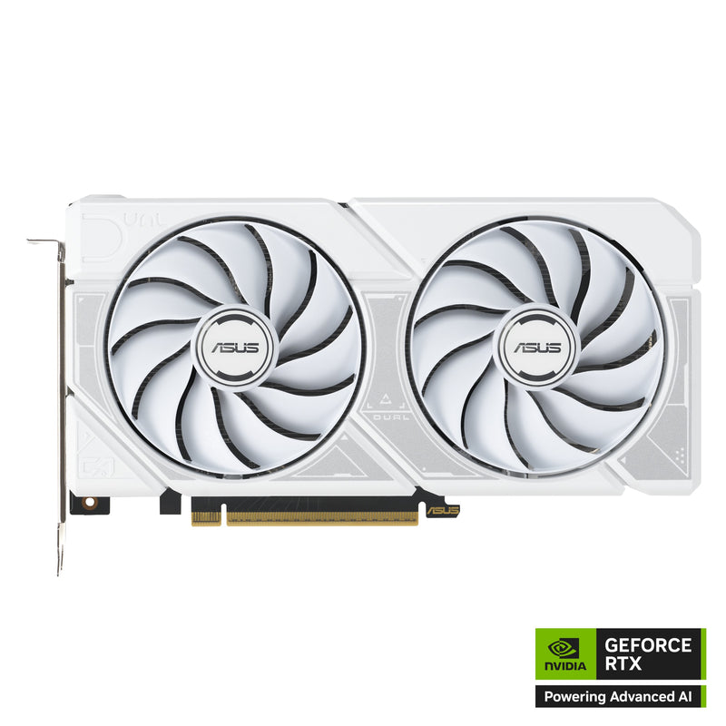 ASUS Dual GeForce RTX 5060 TI 16GB GDDR7 OC Edition Graphics Card (White)