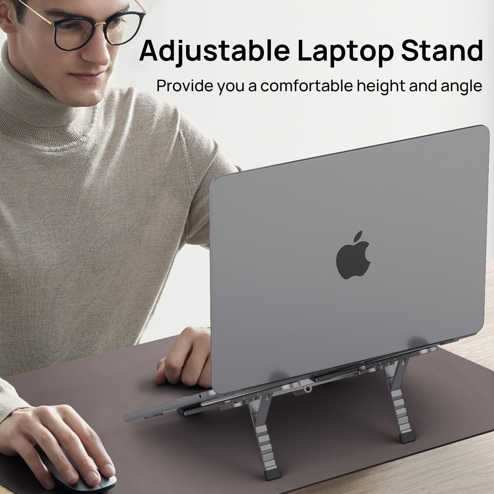 SODI 314 Ultra Compact Foldable Portable Laptop Stand (Grey)