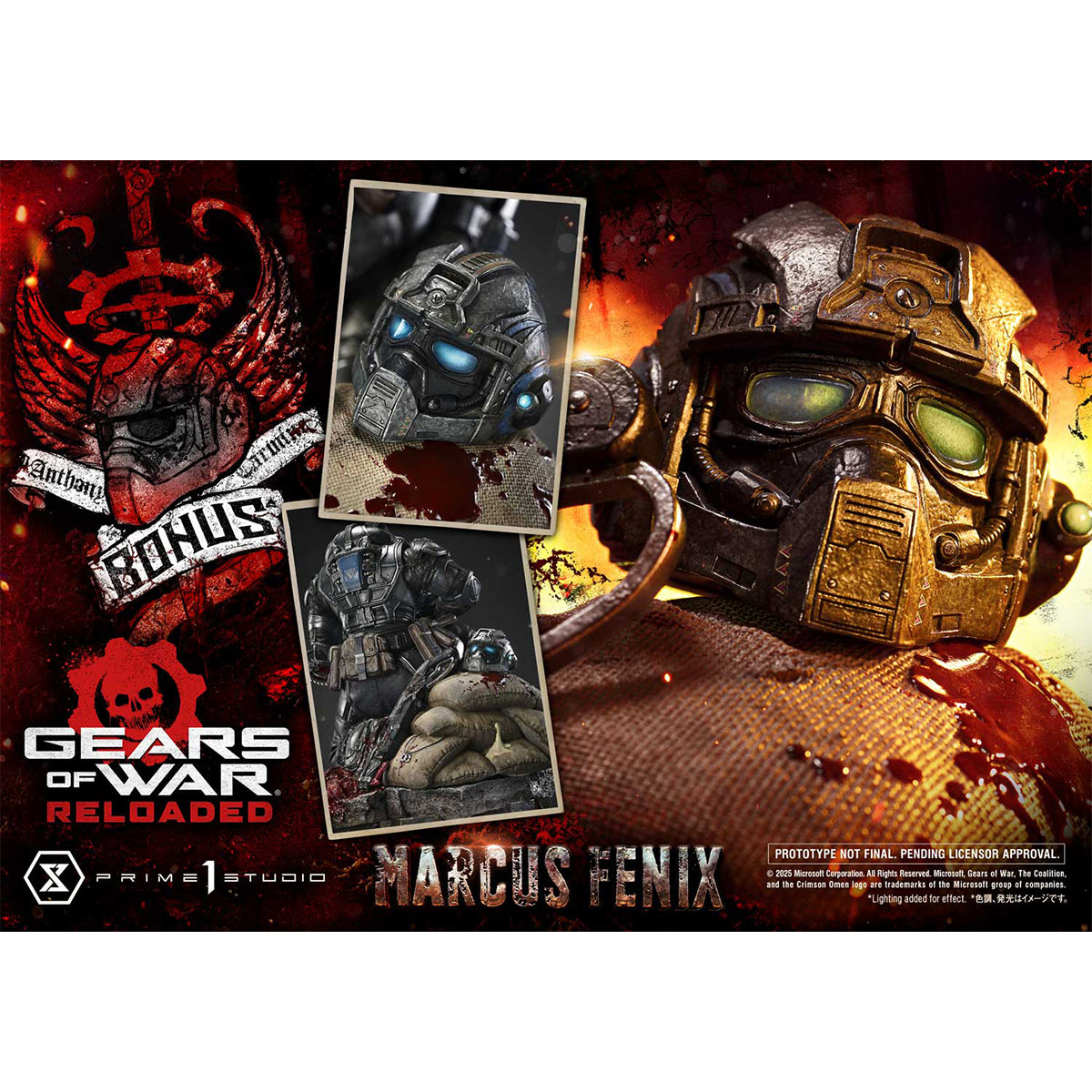 Real Elite Masterline Gears of War: Reloaded Marcus Fenix | DataBlitz