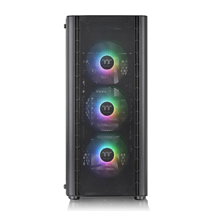 Thermaltake V250 TG RGB Air Mid Tower 4mm Tempered Glass With 120mm 5V RGB Front Fans Pc Case (Black)