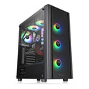 Thermaltake V250 TG RGB Mid Tower 4mm Tempered Glass PC Case (Black)