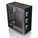 Thermaltake V250 TG RGB Mid Tower 4mm Tempered Glass PC Case (Black)