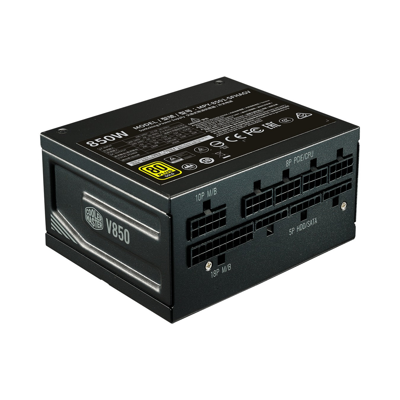 Cooler Master V850 850W SFX 80+ Gold Full-Modular Power Supply (Black) (MPY-8501-SFHAGV-US)