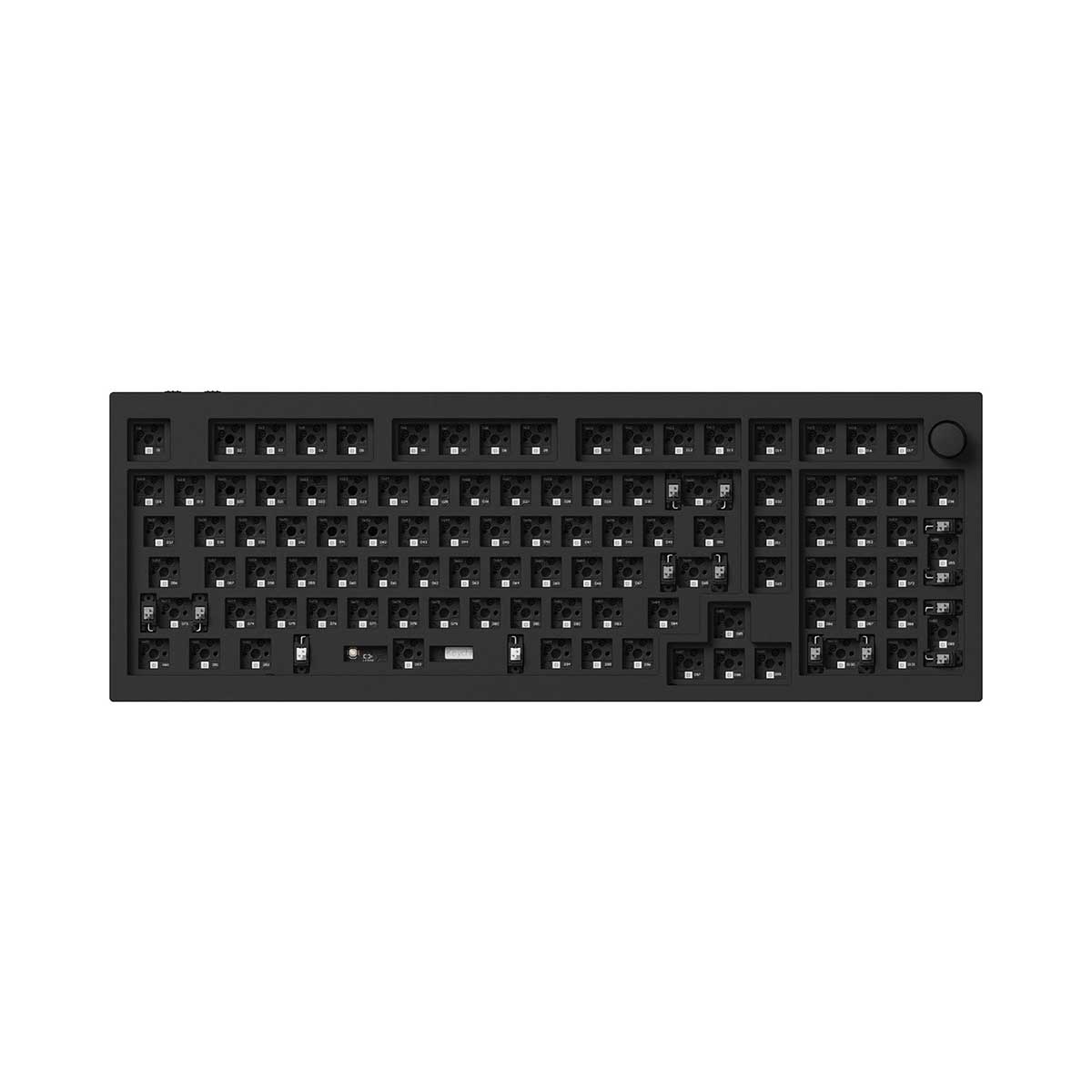 Keychron Q5 PRO QMK/VIA Barebone Knob Wireless Custom Mechanical Keyboard - Carbon Black (Q5P-B1)