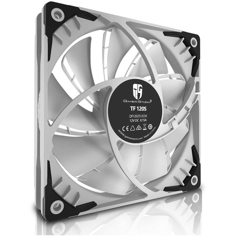 DEEPCOOL TF120S 2-Layer Blade 120MM Case Fan (White) (DP-GS-H12FDB-TF120S-WH)
