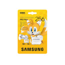 Samsung Pro Plus Sonic The Hedgehog UHS-I 180MB/s Read microSDXC Card with Adapter (256GB, 512GB, 1TB)