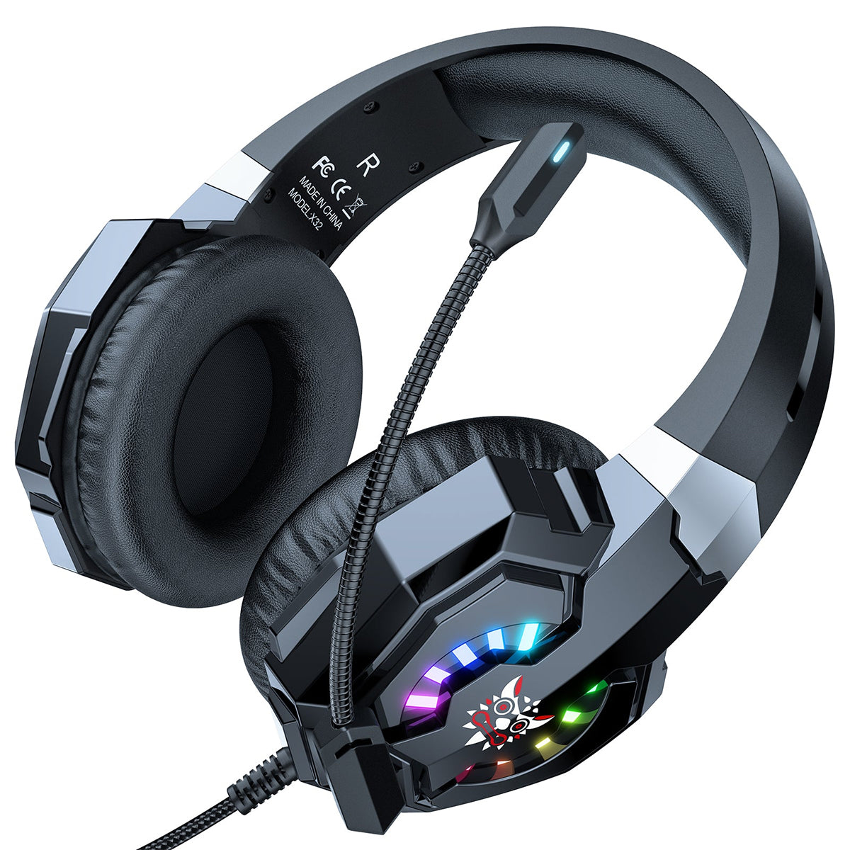 Onikuma X32 RGB Wired Professional Gaming Headset (Black)