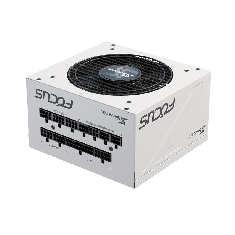 Seasonic Focus GX-850 ATX 3 850W 80+ Gold ATX 3.1 & PCIe Gen 5 Fully Modular Power Supply (White) (SRP-FGX851-A5A32SF)