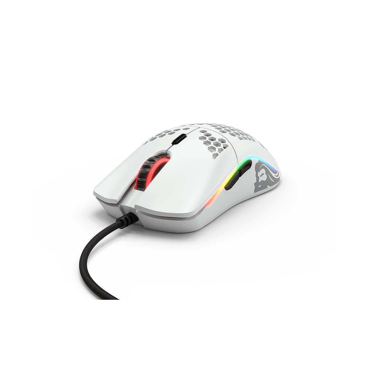 GLORIOUS MODEL O- (MINUS) RGB GAMING MOUSE (MATTE WHITE) - DataBlitz