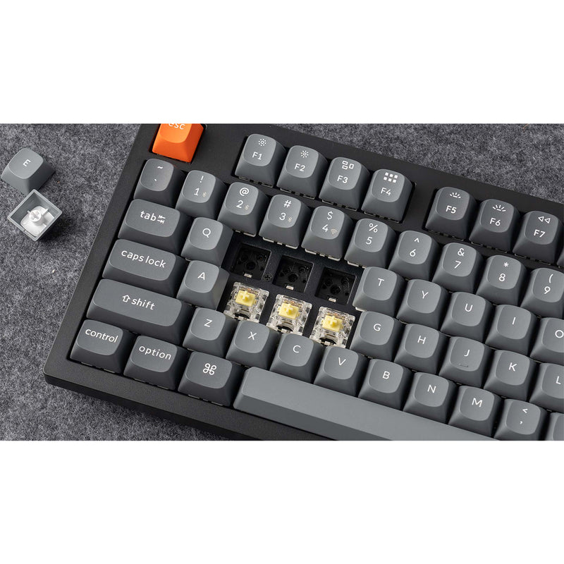 Keychron K10 Max QMK Fully Assembled RGB Backlight Hot-Swappable Full-Size Wireless Mechanical Keyboard - Black (Super Banana Switch, Super Brown Switch, Super Red Switch) (K10M-H4, K10M-H3, K10M-H1)