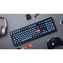 Keychron V6 Max QMK/VIA Fully Assembled with Knob RGB Backlit Hot-Swappable Full Size Wireless Custom Mechanical Keyboard - Carbon Black (Gateron Jupited Red Switch) (V6M-D1)