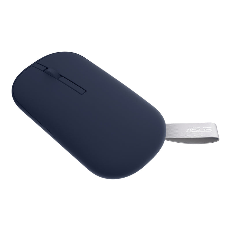 ASUS Marshmallow MD100 Portable Wireless Mouse (Quiet Blue) + Solar Blue Cover - DataBlitz