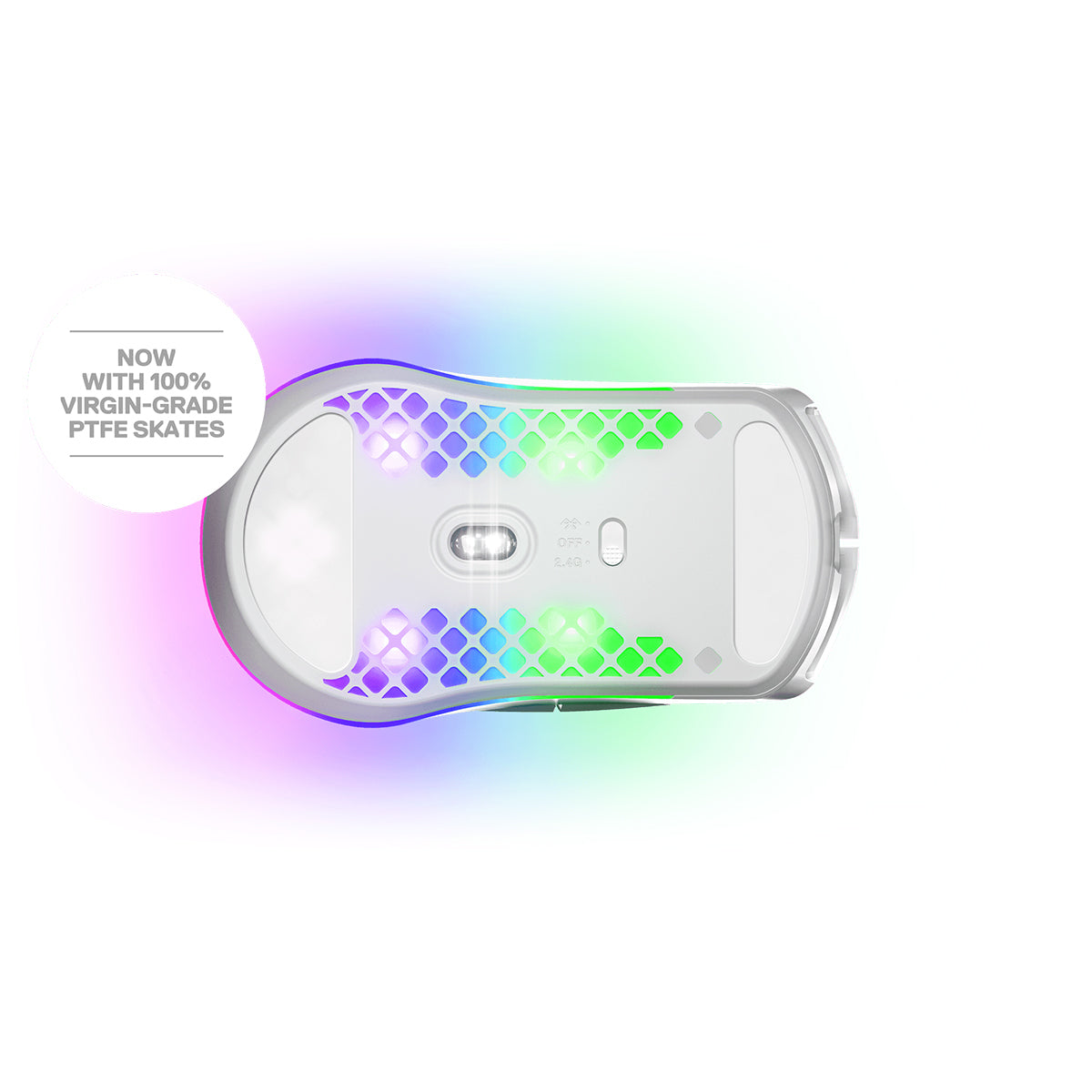 STEELSERIES AEROX 3 WIRELESS ULTRA LIGHTWEIGHT GAMING MOUSE (2022) SNOW (PN62608) - DataBlitz