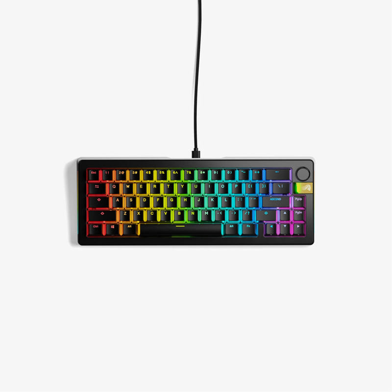 Glorious GMMK 3 Pro HE Pre-Built Edition Compact (65%) Custom Wired Mechanical Gaming Keyboard (Black)