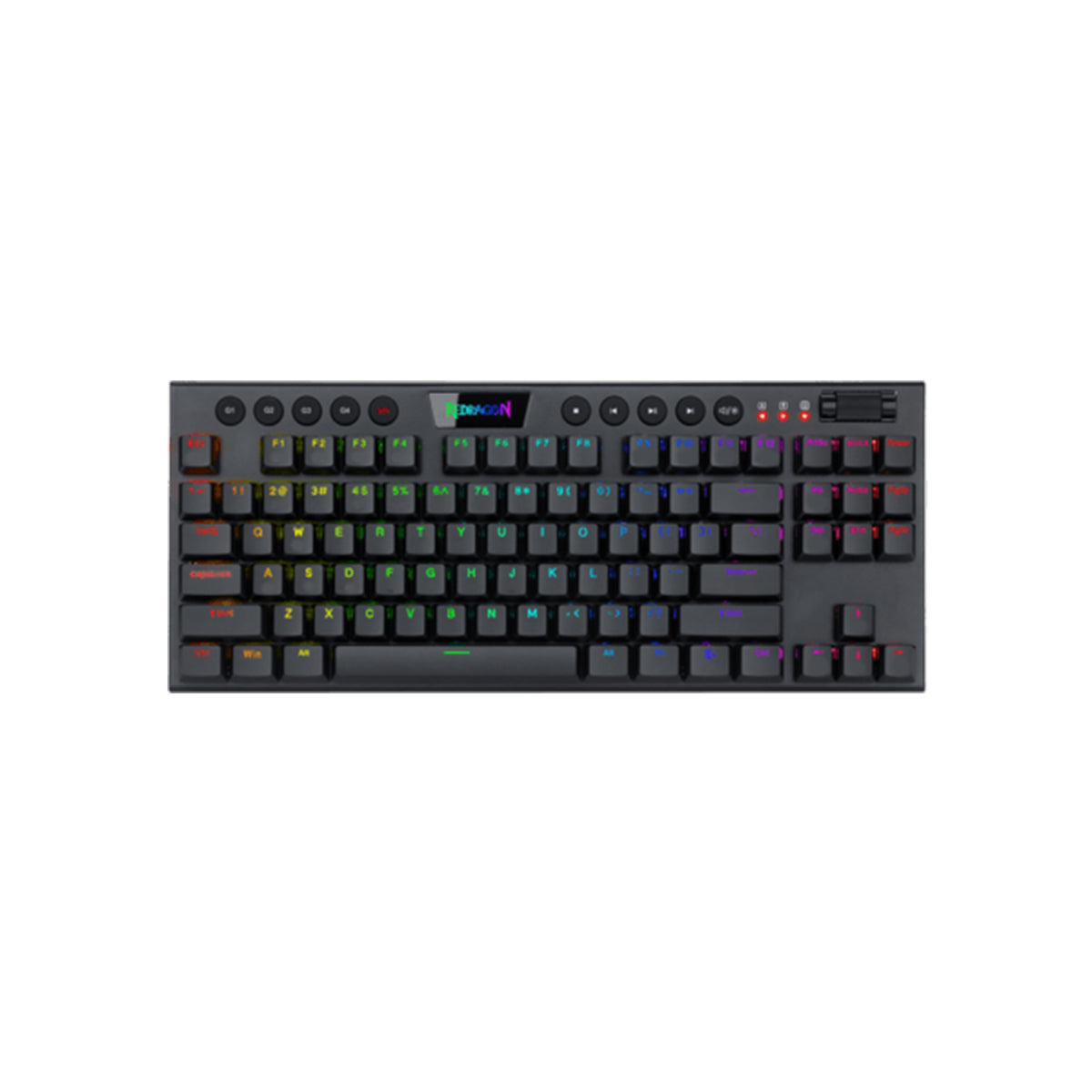 REDRAGON HORUS TKL WIRED RGB MECHANICAL BLACK KEYBOARD (DUST-PROOF RED SWITCH) (K622-RGB) - DataBlitz