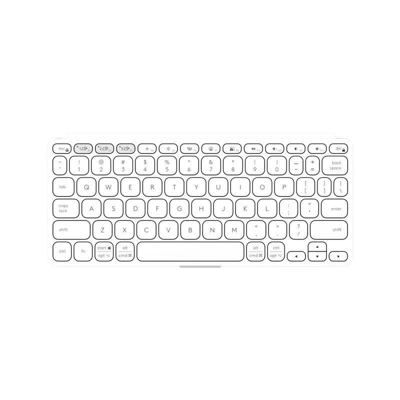 Logitech Keys-To-Go 2 Ultra Portable Wireless Keyboard With Cover (Graphite, Pale Gray)