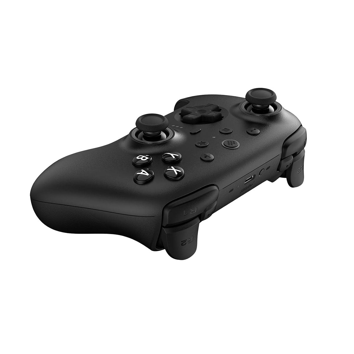 8BitDo Ultimate 2 Bluetooth Controller with TMR Joysticks, Switchable Hall Effect/Tactile Triggers, Vibration & Motion Control, RGB Fire Ring with Charging Dock for Nintendo Switch/Windows PC/N-Switch Pro Controller (Black, White) (80ND)