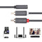 Ugreen 3.5mm Female to 2 RCA Male Audio Cable - 0.20M (Gray) (AV102/10561)