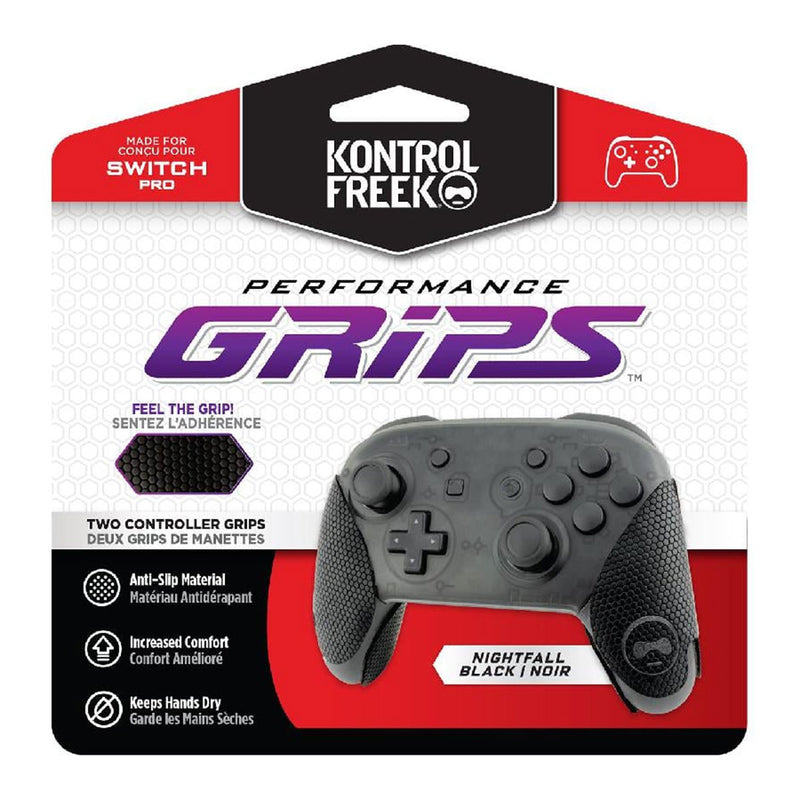 Kontrolfreek Grips for Nintendo Switch Pro (Nightfall Black/Noir) (4777-PRO)