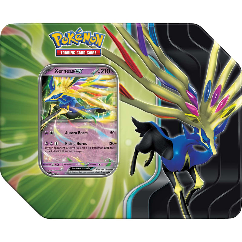 Pokemon Trading Card Game Azure Legends EX Tins 5 Booster Packs (Xerneas ex, Kyogre ex, Dialga ex)