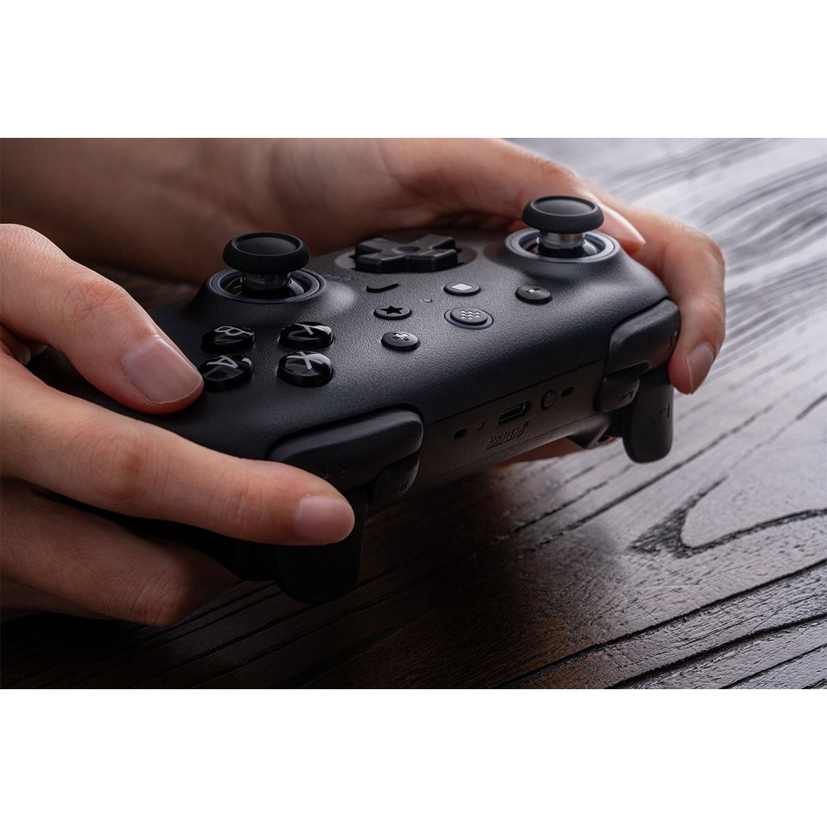 8BitDo Ultimate 2 Bluetooth Controller with TMR Joysticks, Switchable Hall Effect/Tactile Triggers, Vibration & Motion Control, RGB Fire Ring with Charging Dock for Nintendo Switch/Windows PC/N-Switch Pro Controller (Black, White) (80ND)