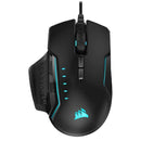 CORSAIR GAMING GLAIVE RGB PRO COMFORT FPS/MOBA GAMING MOUSE WITH INTERCHANGEABLE GRIPS (BLACK) - DataBlitz