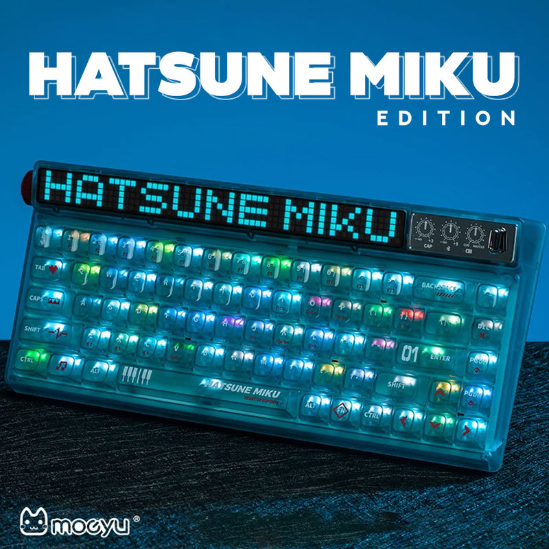 Moeyu Tri-Mode RGB Mechanical Keyboard (Hatsune Miku) | DataBlitz