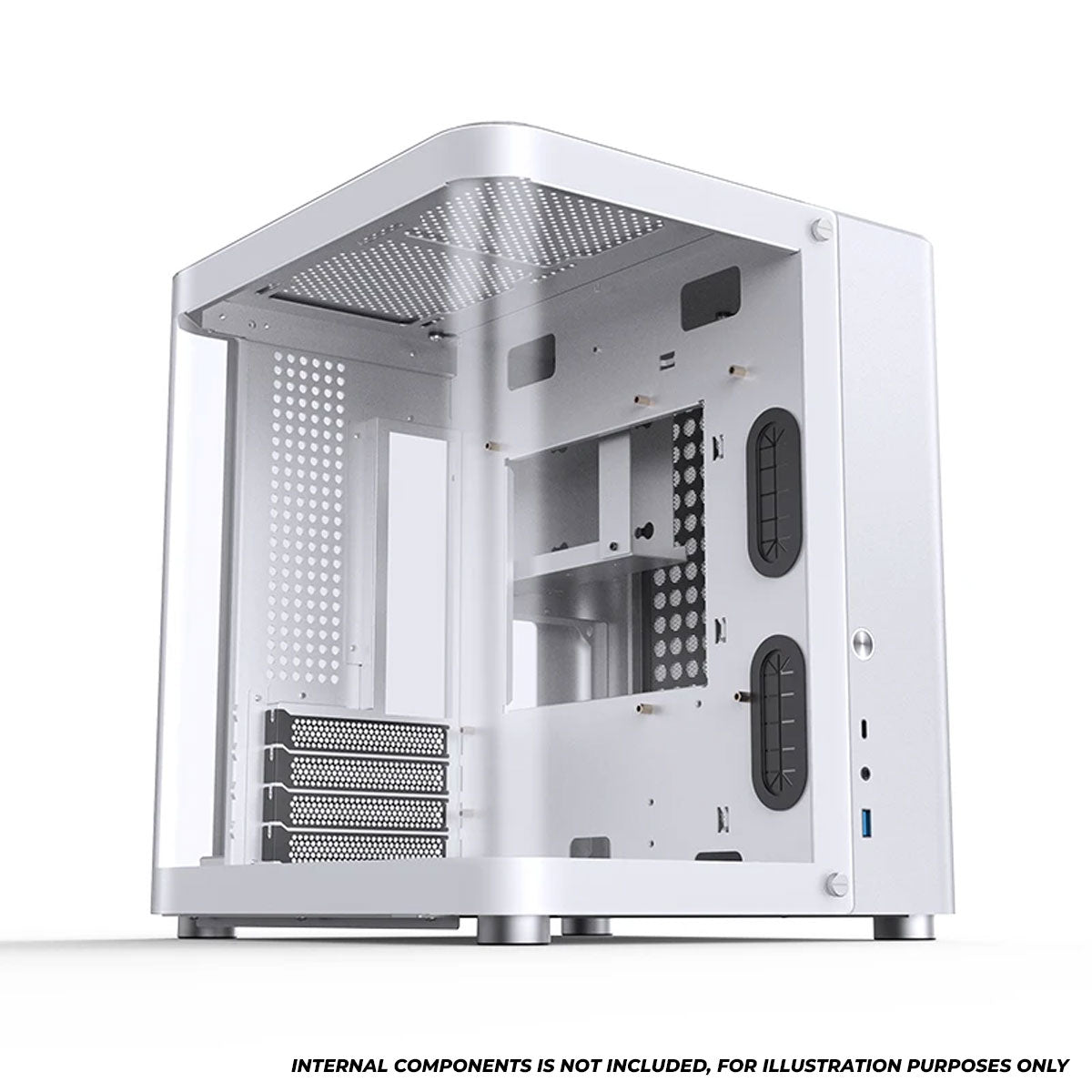 Jonsbo TK-1 M-ATX Separated Cabinet Computer Case (Black, White)
