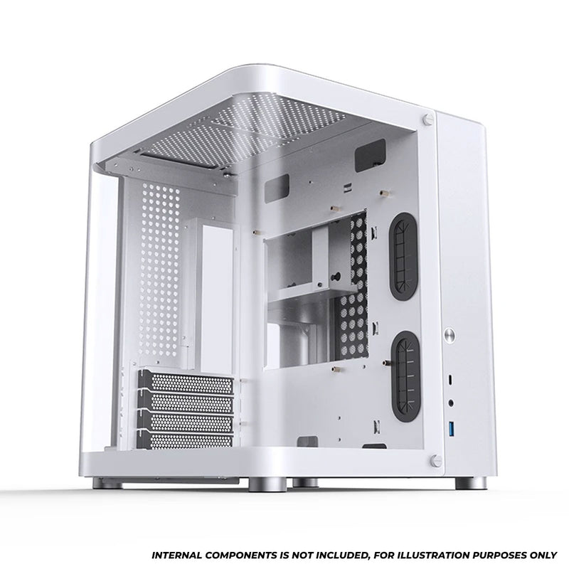 Jonsbo TK-1 M-ATX Separated Cabinet Computer Case (Black, White)