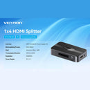 Vention 1-in-4 Out HDMI Female A/DC 3.5mm Splitter (A12B0-US)