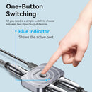 Vention 2-Port Bi-Directional 8K HDMI Switcher - Gray Aluminum Alloy Type (AKPH0)