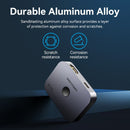 Vention 2-Port Bi-Directional 8K HDMI Switcher - Gray Aluminum Alloy Type (AKPH0)