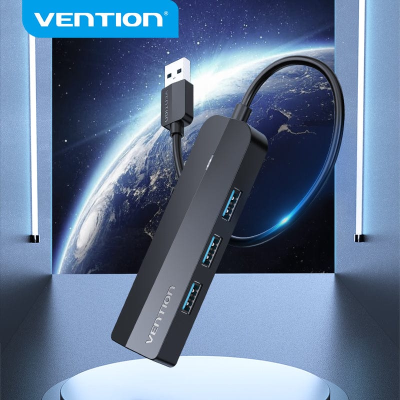 Vention 5-in-1 USB 3.0 Hub - USB-A to USB 3.0 x 3 + RJ45 + Micro-B - 0.15M (CHNBB)
