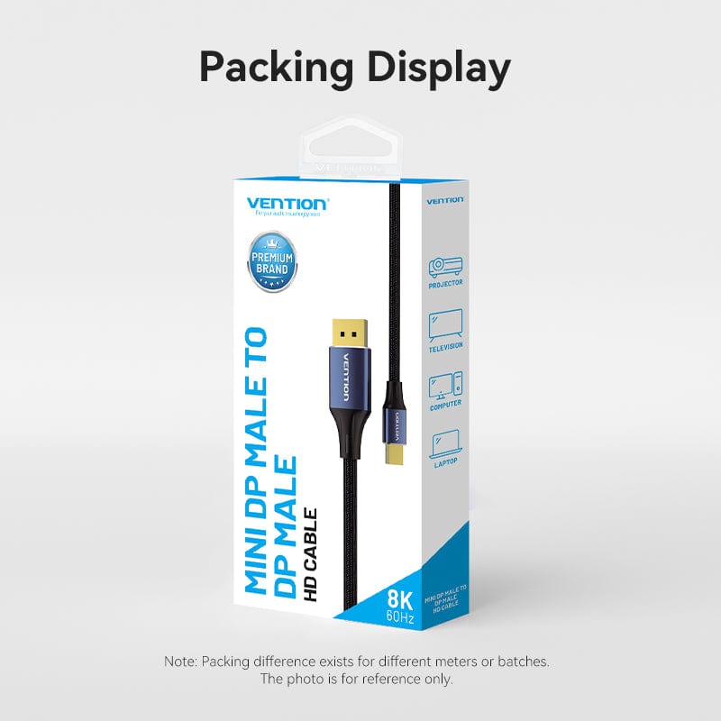 Vention 8K Mini DisplayPort to DisplayPort Cable - 2M (HCFLH)